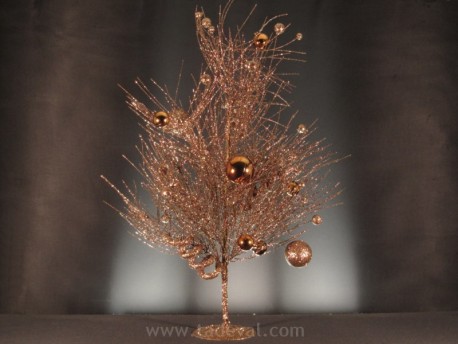 Árbol Navidad Bolas Cobre 60 cm - 49786